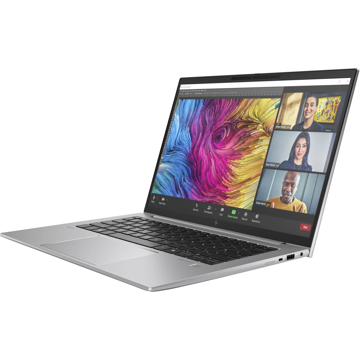 HP ZBook Firefly 14 G11 Intel Core Ultra 7 165H Estação de trabalho móvel 35,6 cm (14") WQXGA 32 GB DDR5-SDRAM 1 TB SSD NVIDIA RTX A500 Wi-Fi 6E (802.11ax) Windows 11 Pro Prateado