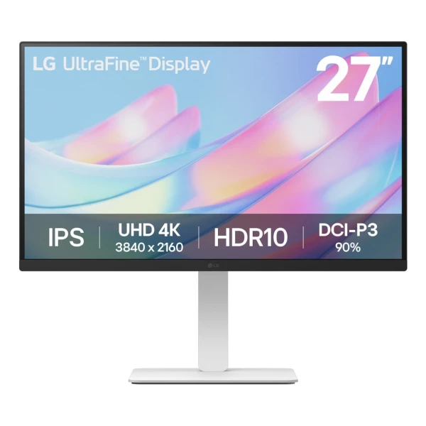 LG 27US550-W monitor de ecrã 68,6 cm (27") 3840 x 2160 pixels 4K Ultra HD LCD Preto, Branco