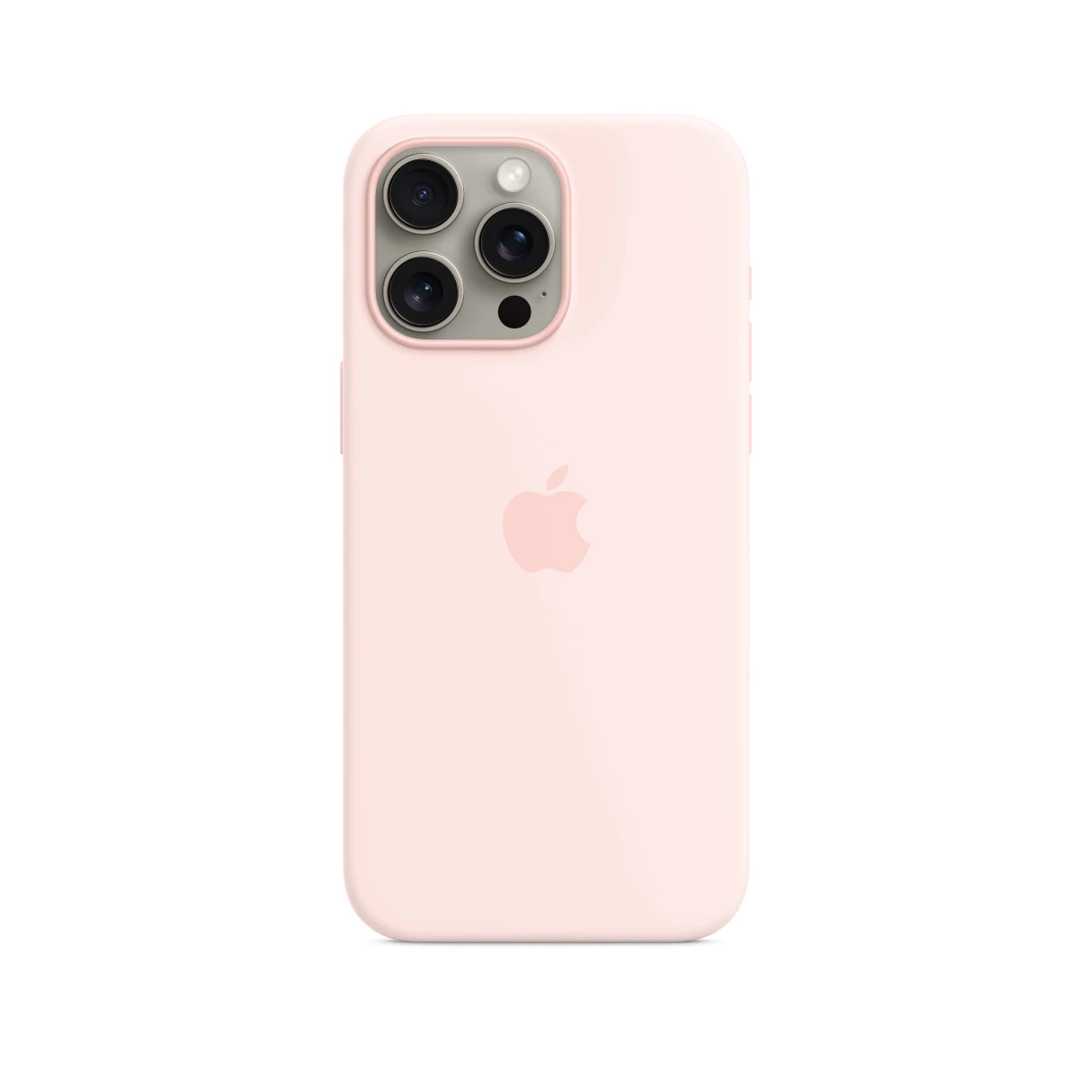 iPhone 15 Pro Max Silicone Case with MagSafe - Light Pink