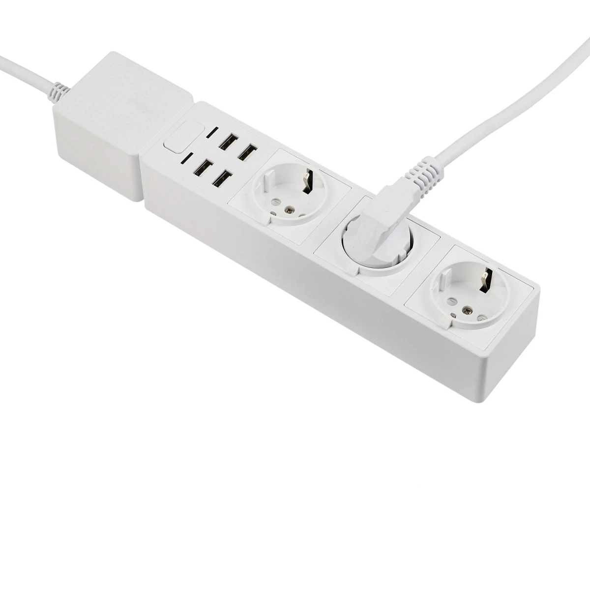 Smart Wi-Fi Power Strip (3 EU type AC outputs + 4 USB outputs) Add Intelligence to Power Sockets