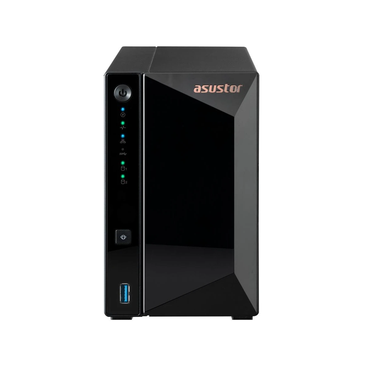 Asustor Drivestor 2 Pro (AS3302T V2), 2 Bay NAS, Realtek RTD1619B, Quad-Core, 1.7GHz, 2GB DDR4, 2.5GbE x1, USB3.2 Gen1 x3 (Diskless)