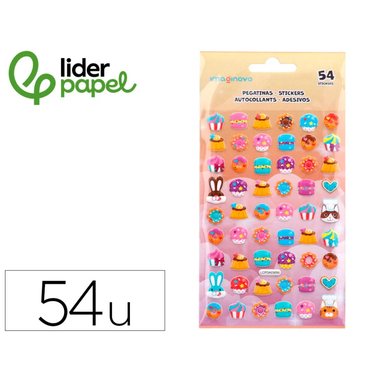 Autocolantes liderpapel doces magic dreams com relevo 190x105 mm