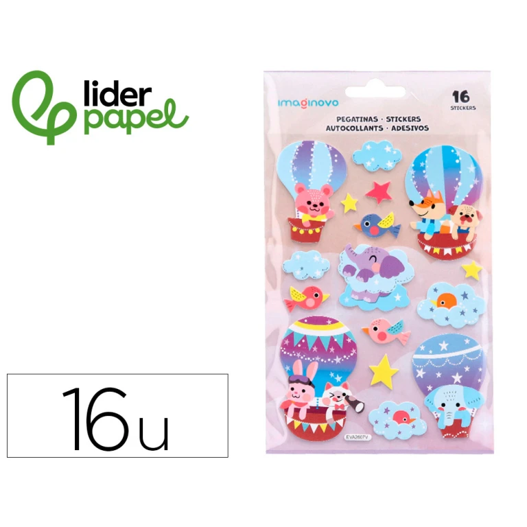 Autocolantes liderpapel globo magic dreams com relevo 210x130 mm