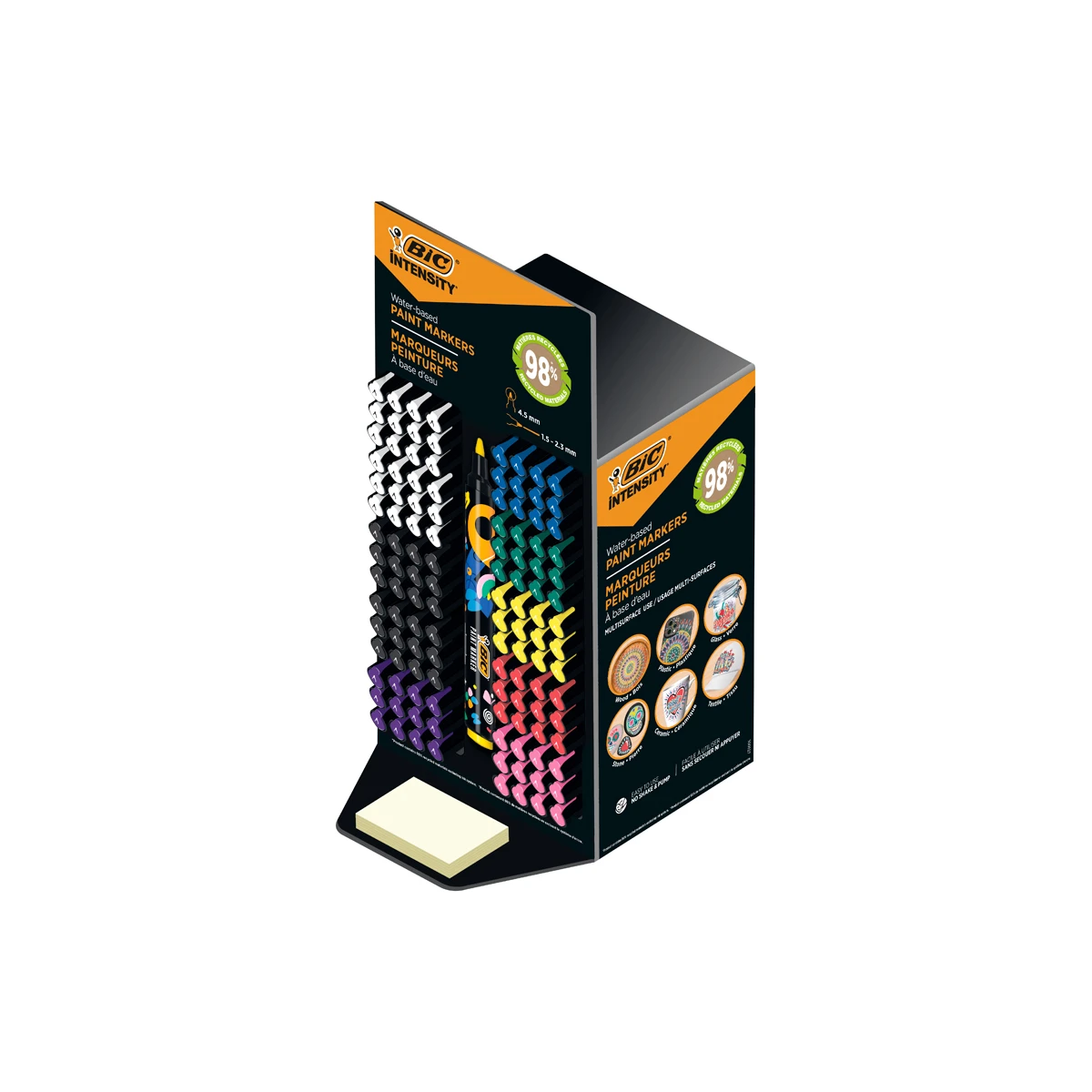 Rotulador bic intensity paint marker expositor de 120 unidades colores surtidos