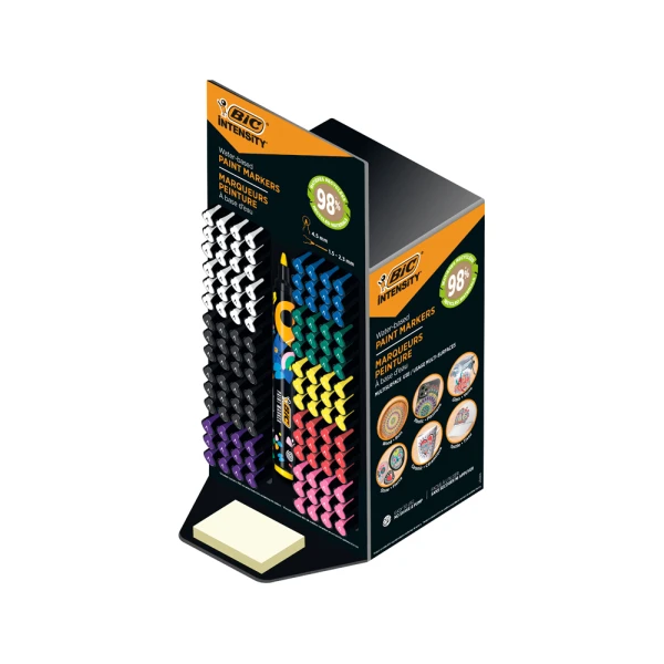 Rotulador bic intensity paint marker expositor de 120 unidades colores surtidos