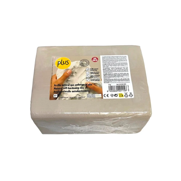 Pasta de modelar sio-2 plus color blanco natural paquete de 5 kg