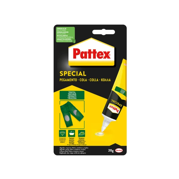 Pegamento pattex especial textil bote de 20 gr