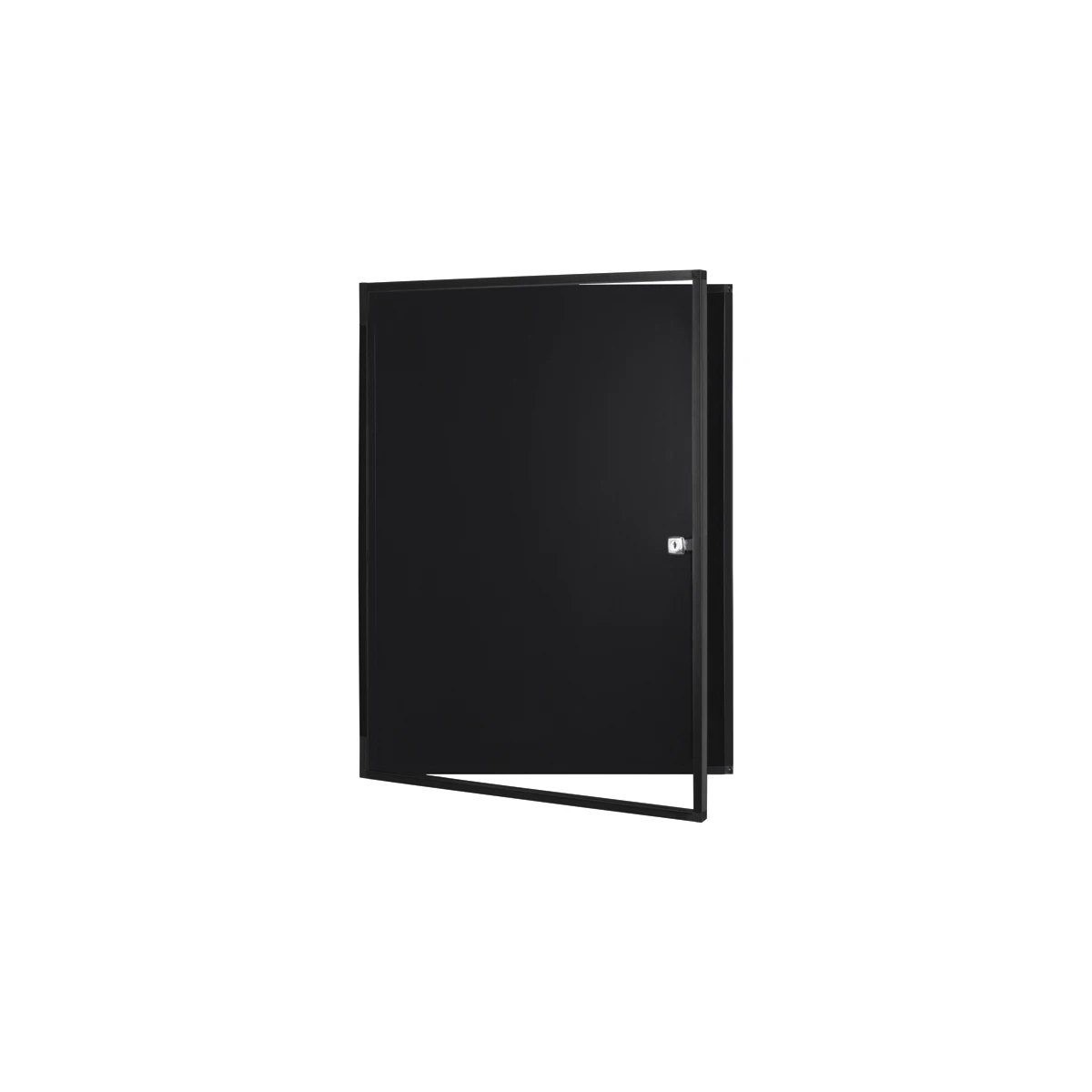 Vitrina de anuncios bi-office new gen magnetica acero lacado 6xa4 para interior color negro 696x636x36 mm