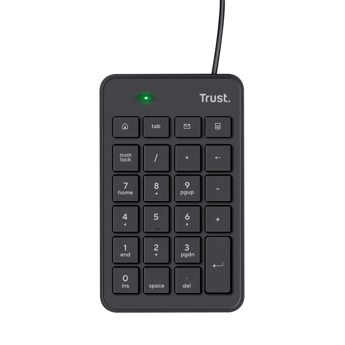 Trust 22221 teclado numérico Laptop/PC USB Preto
