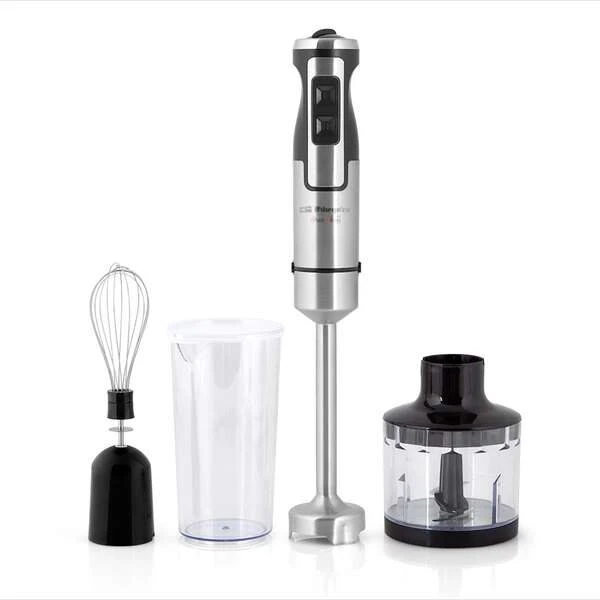 Liquidificador de Mão Multifuncional Orbegozo BT 2760 - Potente Motor DC 1000W - Seletor de Velocidade com Função Turbo - Acessórios Inclusos - Prático e Silencioso