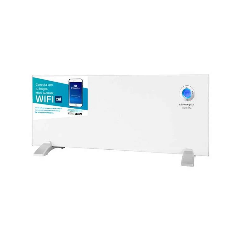 Orbegozo REW 2000 Painel Radiante Wi-Fi Inteligente - Controle de Voz - Detecção de Janela Aberta - Programação Diária e Semanal - Segurança Infantil - Display Digital LCD
