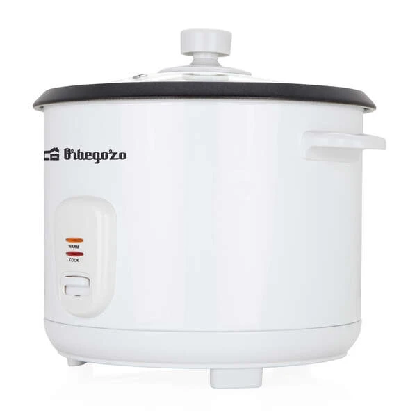 Panela de Arroz Orbegozo CO 3031 - Panela de Arroz Antiaderente - Capacidade 1,8L - Vaporizador Incluso - Desligamento Automático - Durabilidade e Excelência