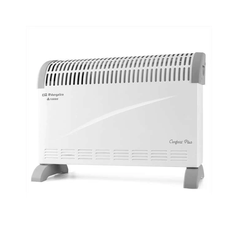 Orbegozo Convector CVT 3300 B - Potente aquecimento homogêneo e rápido Interruptores iluminados - Termostato ajustável - Proteção contra superaquecimento Ideal para pequenos espaços