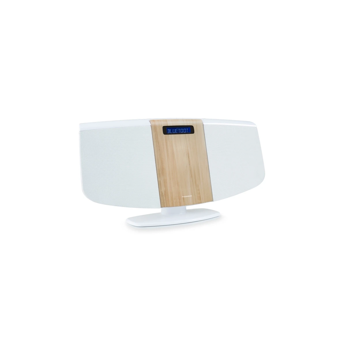 Thomson mic401bt micro bluetooth -cdreproductor, Radio FM - 60W Power - Distance Mando - White/Madera