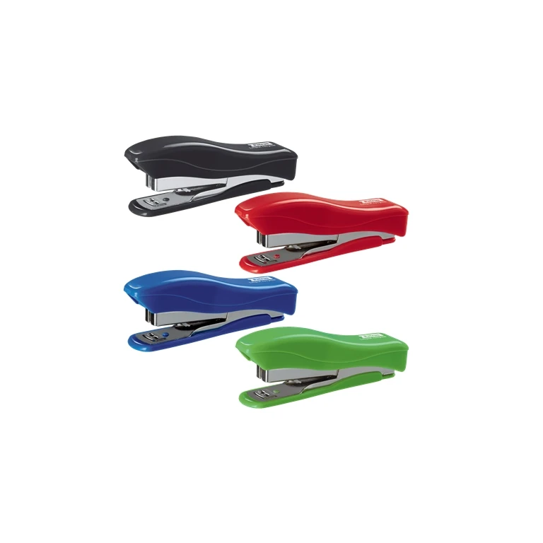 Petrus 200 Liliput reciclado GrapaderA + 1 Caja de 1.000 grapas 23/6 - até 12 Hojas - Grapas 23/6 - fabricado com 85% de plástico reciclado - Grapado Cerrado y Clavado - cores Suttidos