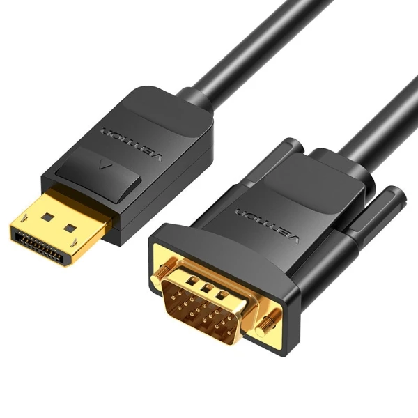 VENÇÃO CABO DOMPLIEPORT MACHO PARA VGA MACHO - 3M - BLAC