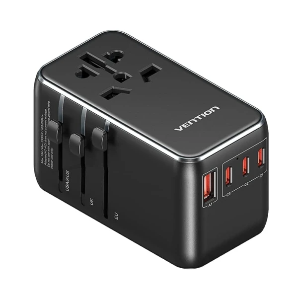 Viaje Viaje Universal Gan -3xusb -c, 1xusb -a -100w -Black Color