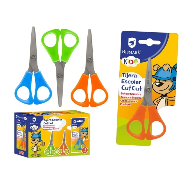 Bismark Kids Cut -Cut Tijera School - Mangos em Plastico - Roma Punt