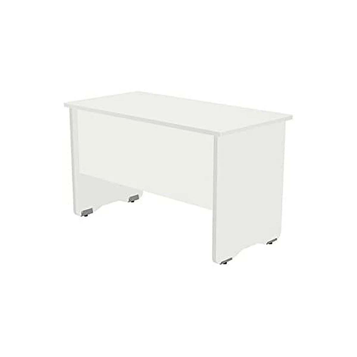 Mesa de escritorio rocada serie work 160x80 cm acabamento aw04 branco/branco