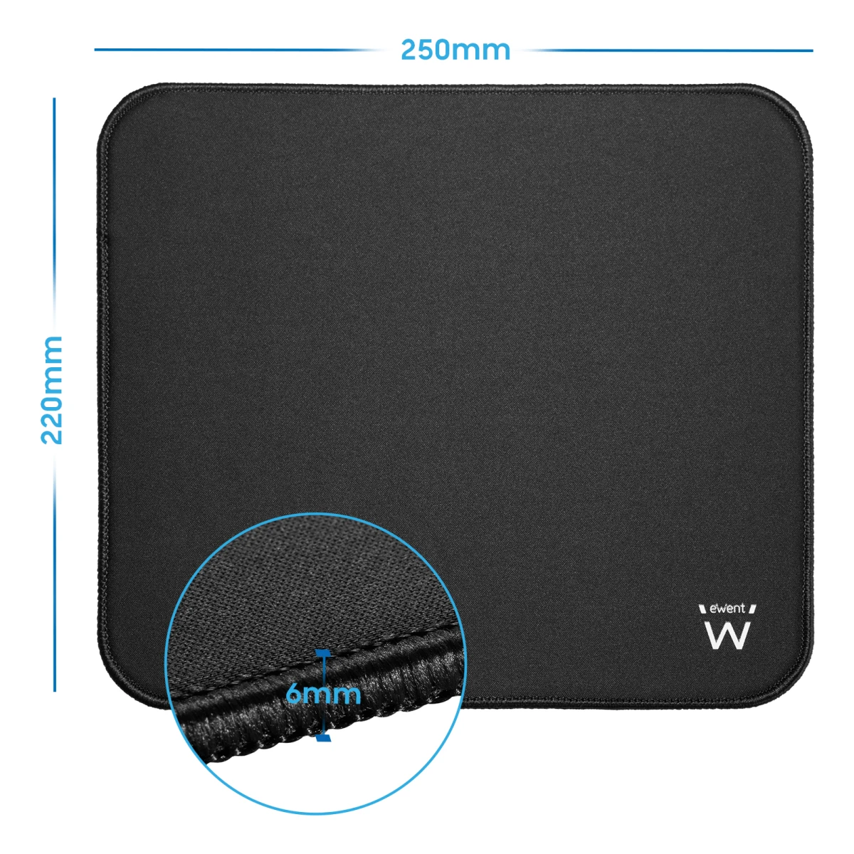 Ewent EW3183 tapete de rato Preto