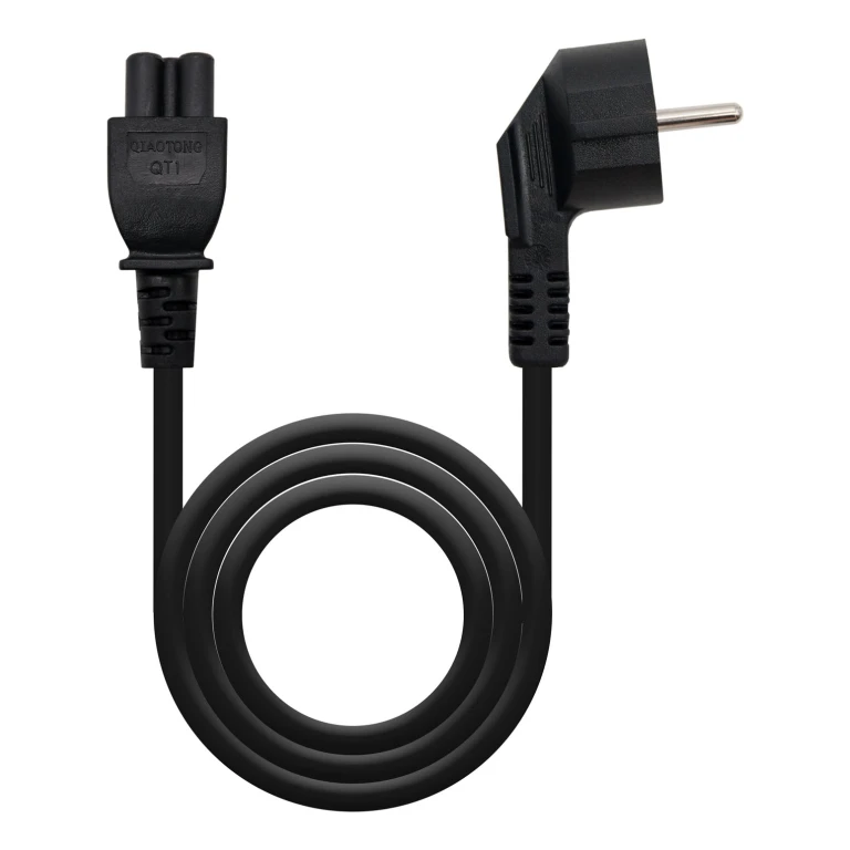 Nanocable 10.22.0302-L200 cabo de energia Preto 2 m CEE7/7 Acoplador C5