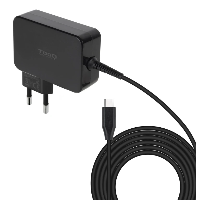 TooQ TQLC-USBCGAN100PD carregador de dispositivos móveis Computador portátil, Universal Preto AC Interior