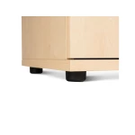 Armario rocada com cinco estantes serie store 195x90x45 cm acabamento aw04 branco/branco