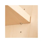 Armario rocada com cinco estantes serie store 195x90x45 cm acabamento aw04 branco/branco