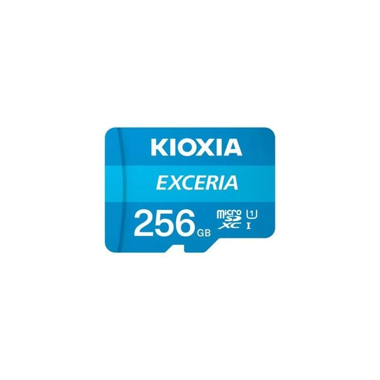 Cartão de excesso Kioxy Micro SDXC 256GB UHS-I Classe 10 com adaptador