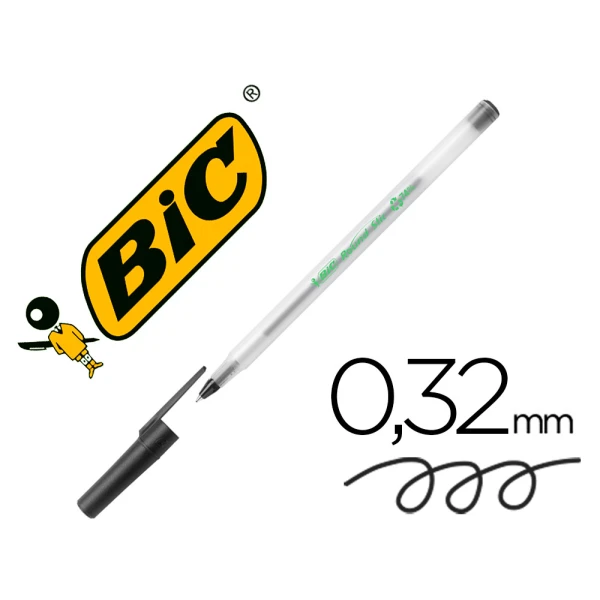 Esferografica bic ecolutions round stic preta