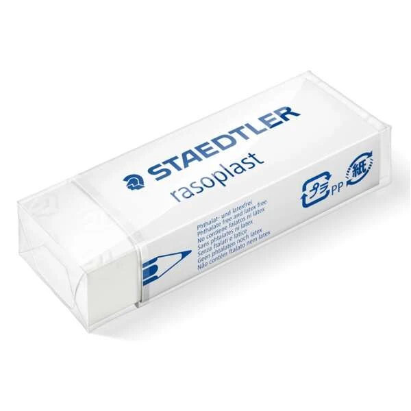 Borracha Staedtler Rasoplast 526 B20 - Borracha de alta qualidade - Resíduo mínimo - Cor branca