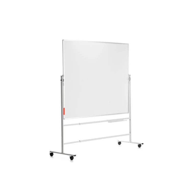 Quadro branco rocada giratorio dupla face magnetico aco lacado 120x90 cm