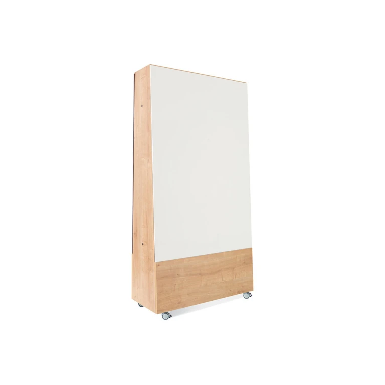 Quadro branco rocada skinwhiteboard pro serie naturas com tripe dupla face melamina 100x150 cm