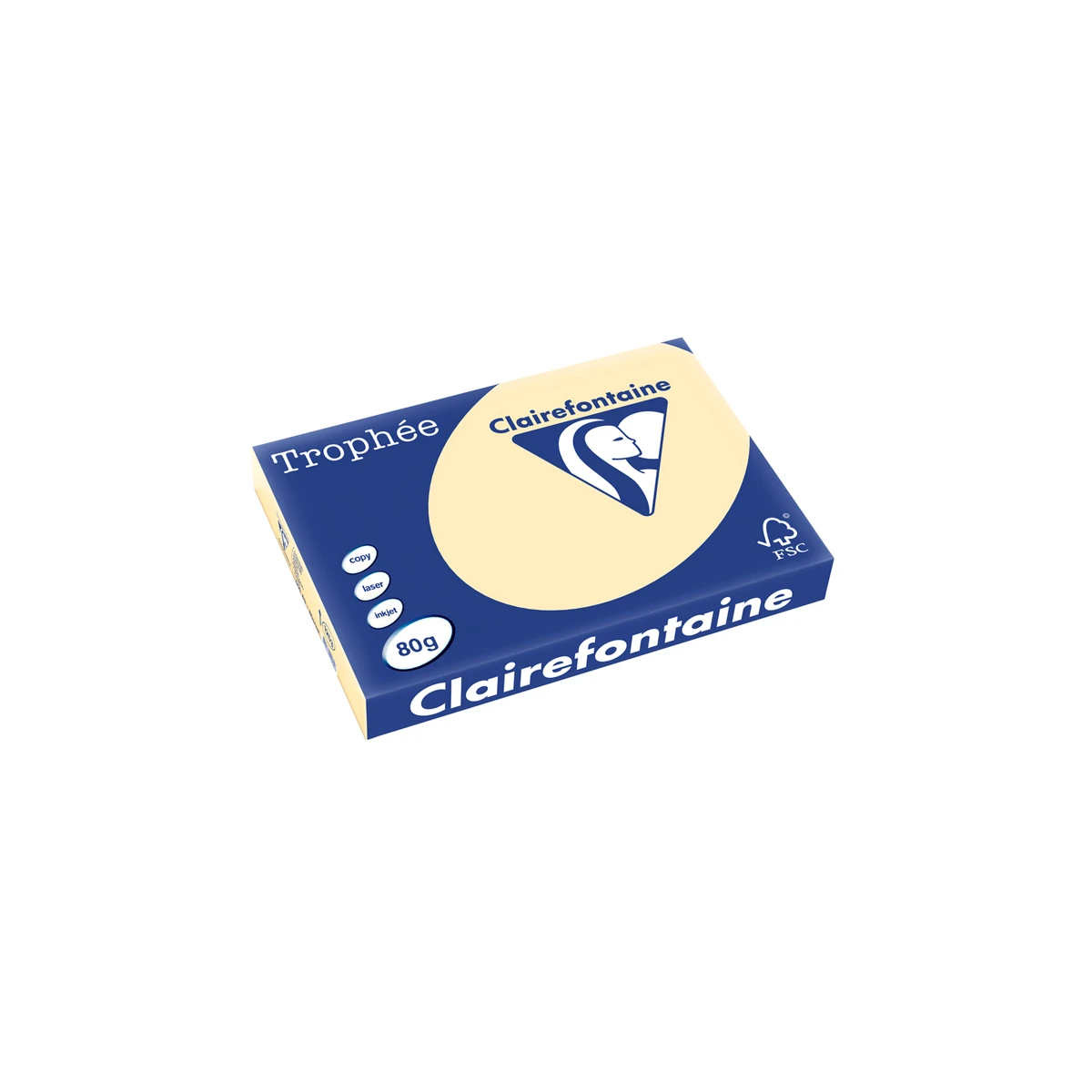 Papel cor trophee a3 80 gr areia pastel embalagem de 500 folhas