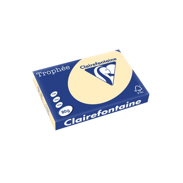 Papel cor trophee a3 80 gr areia pastel embalagem de 500 folhas