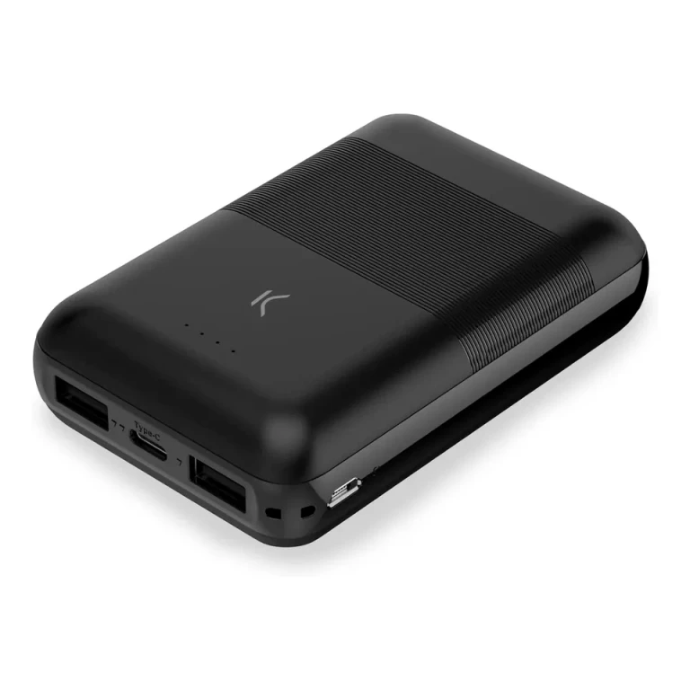 KSIX Mini Bateria Externa/Power Bank 10000mAh - Simultana Carga - 1x USB -A, 1x USB -C