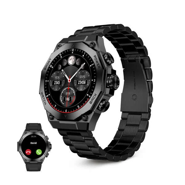 Ksix SmartWatch Titanium - Cardiaco Ritmo - Sueño Control - Black Color