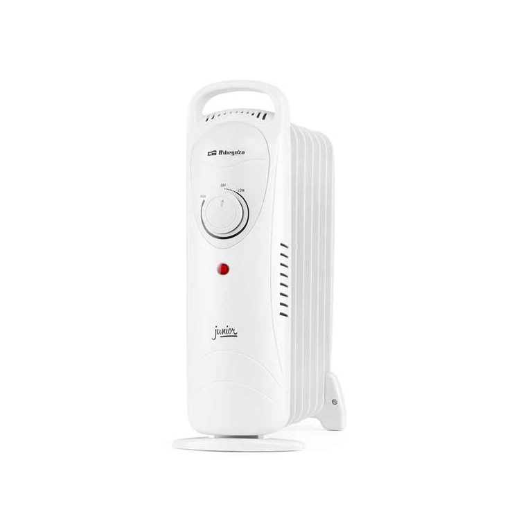 Radiador a Óleo Júnior Compacto Orbegozo RO 1020 - Potente e Seguro - Termostato Ajustável - Baixo Consumo - Fácil de Transportar - Ideal para Pequenos Espaços
