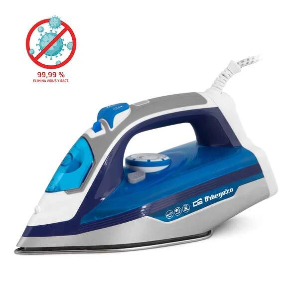 Ferro a vapor cerâmico Orbegozo SV 2670 - Potência 2600W - Função autolimpante - Vapor vertical - Regulador de temperatura - Segurança