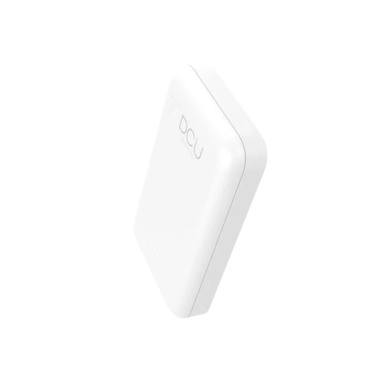 DCU Technologic Power Bank Magsafe PD20W e QC 22,5W 5.000mAh - Carga rápida e Magneticma para iPhone 14, 13, 12 e AirPods - Ligero e Compacto - Cor branca