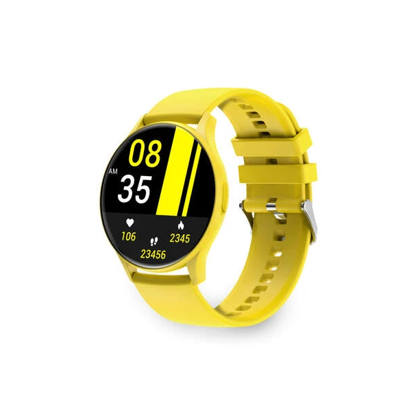 KSIX Core SmartWatch - Tela AMOLED 1,43? - Autonomia 5 dias - Modos deporte y salud, llamadas, asitant de voz - SumBle - Amarillo Color