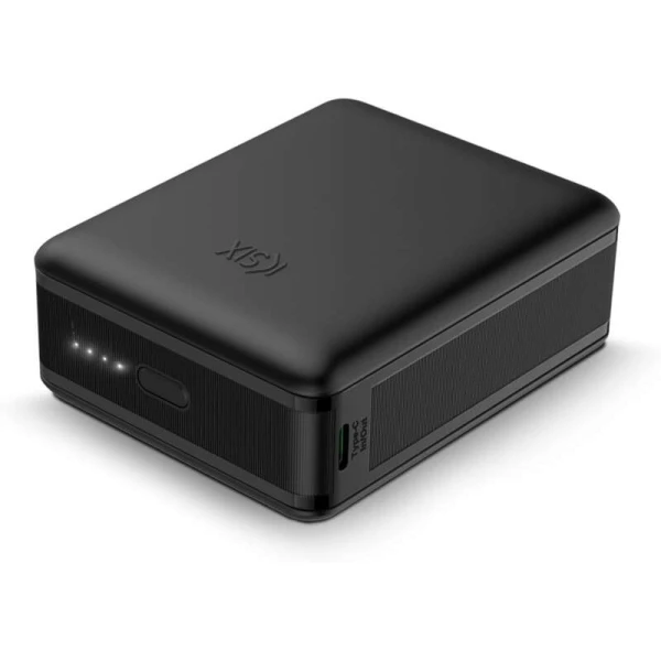 Ksix Powerbank Nano 20.000 Mah - Tamaño de Bolsillo - Entrega de energia - 22,5 W - Cabo USB -C para USB -C - Simultanea Carga - cor preta