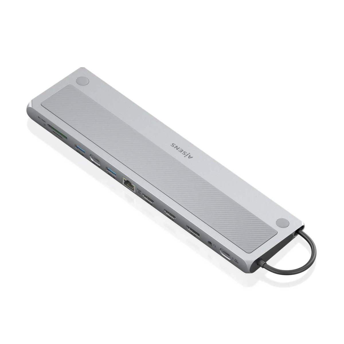 AISENS ASUC-12P020-GR base & duplicador de portas Com fios USB 3.2 Gen 1 (3.1 Gen 1) Type-C Cinzento