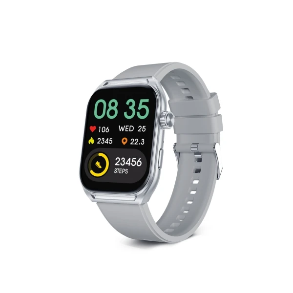 KSIX Urban Move SmartWatch - Tela 2,06 AMOLED? Amoed - Autonomia a 5 dias - Modos deporta y salud, llamadas, asitant de voz - ip67 - cor cinza