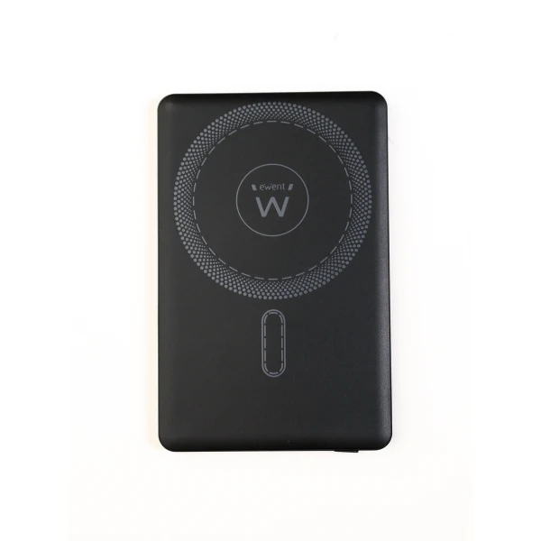 EWENT EW1160 PowerBank Magsafe 5000mAh 20W PD Y QC - USB -C - cor preta