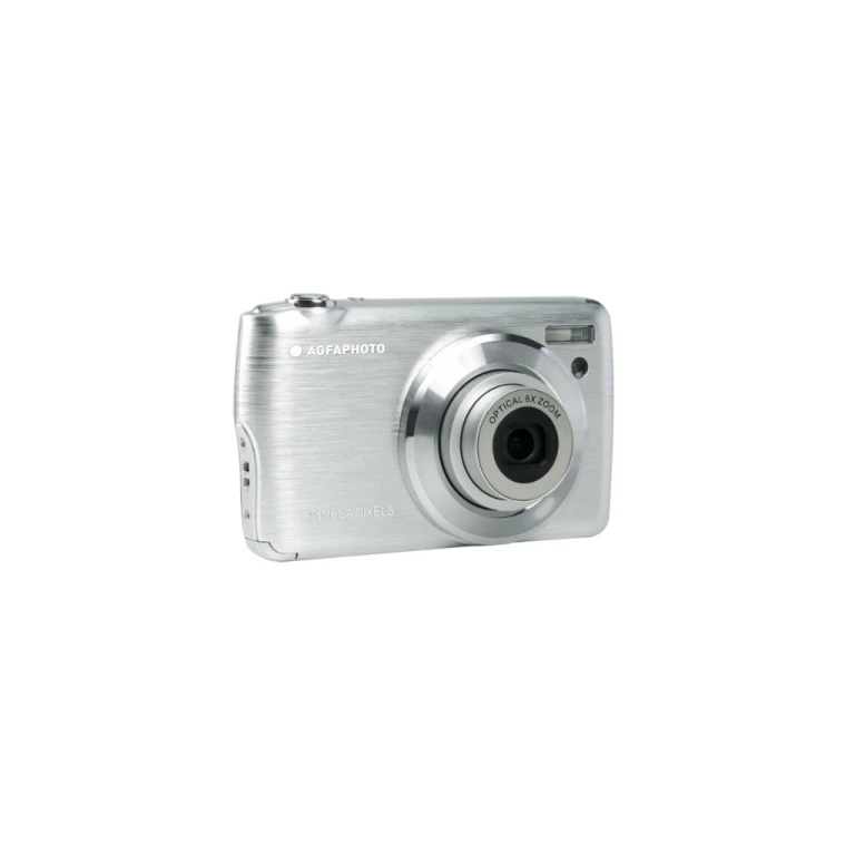 Agfaphoto pack dc8200 camara digital + estuque + cartão 16sd - cor prata