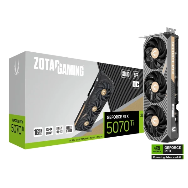 ZOTAC GeForce RTX 5070 TI GAMING SOLID SFF OC CARTA GRAPHIC 16GB GDDR7