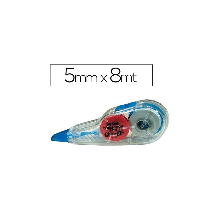 Corretor pentel roller zt45w 5mm x 8m - 12 unidades