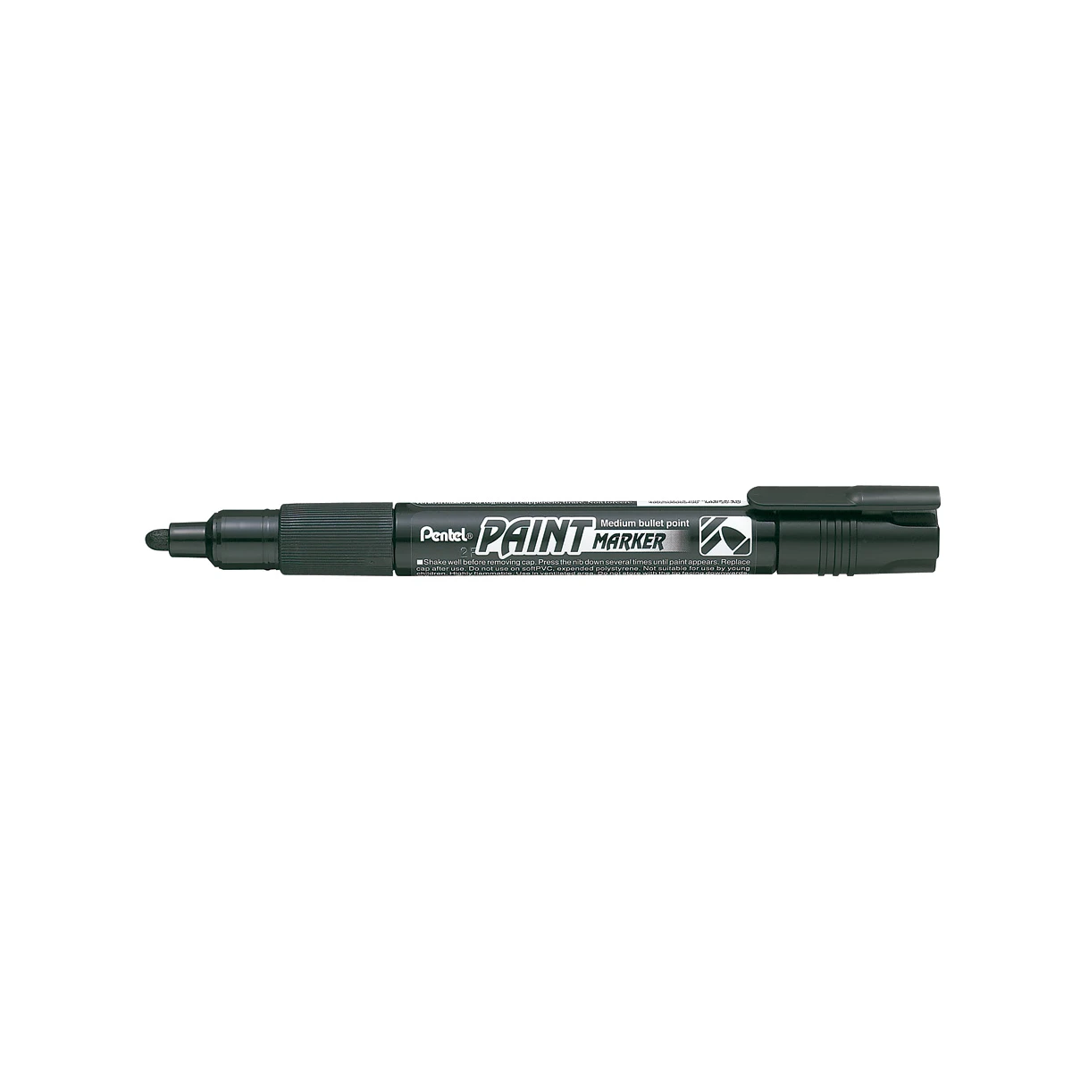 Marcador pentel mmp20 paint vidro e plastico preto - 12 unidades