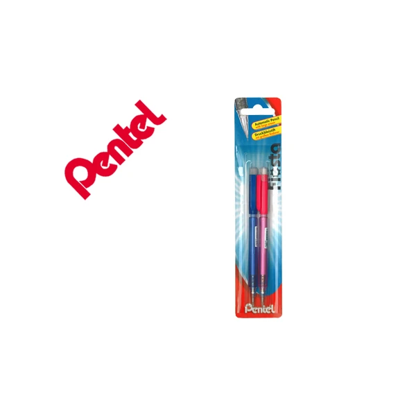 Blister lapiseira pentel ax105com 2 unidades azul e vermelho